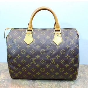 💯 LOUIS VUITTON SPEEDY MONOGRAM BOSTON BAG